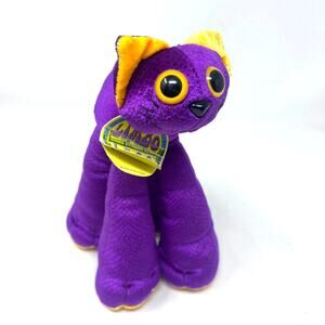 Limbo Legs Vintage 2000 Carol Cat Purple Plush Kitty Velvet Jakks Pacific w/ tag
